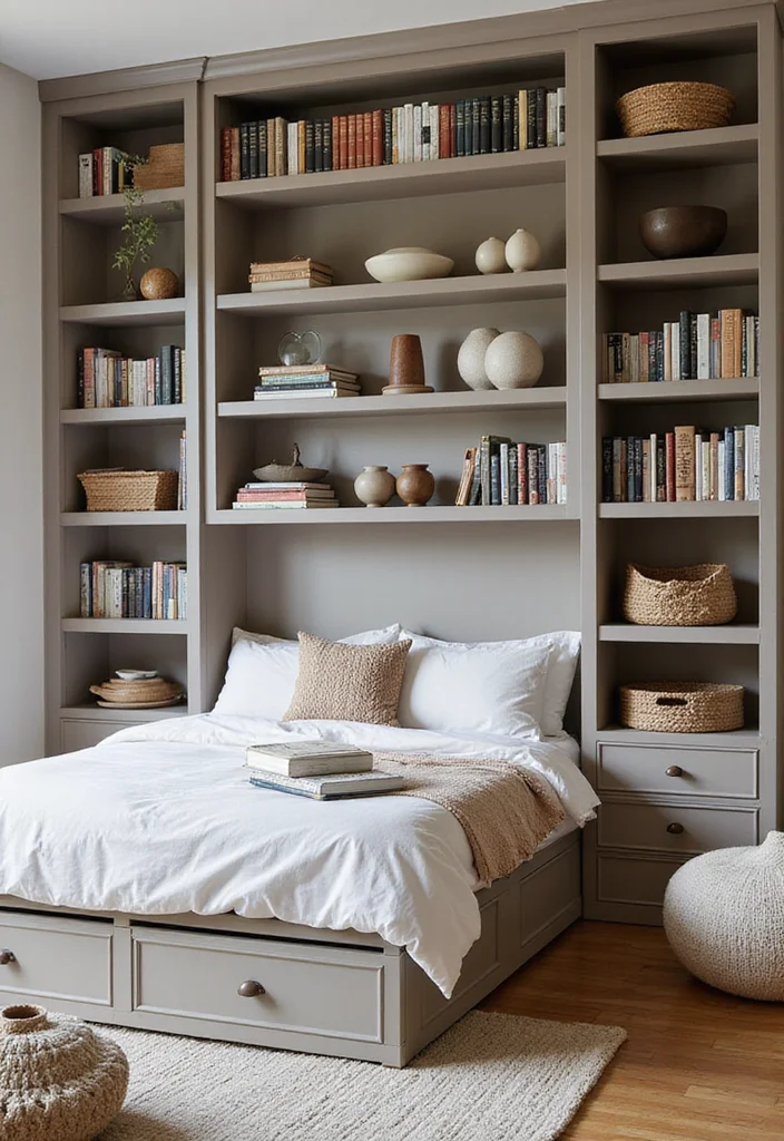 14 Small One Bedroom Apartment Ideas for Smart Efficient Living - 1. Clever Storage Solutions