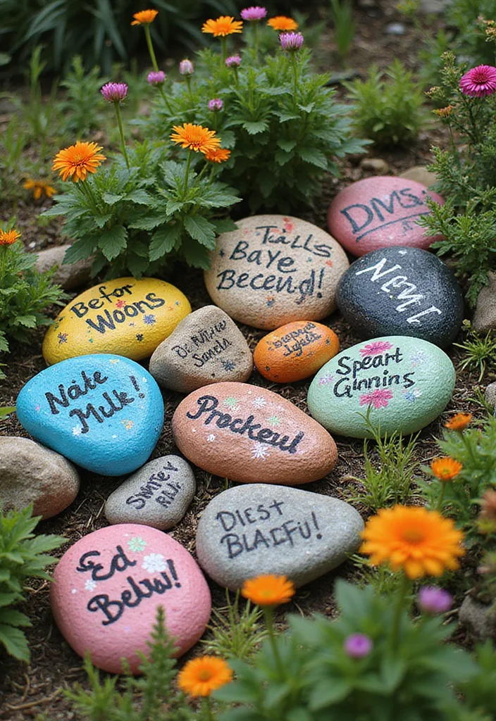 15 Backyard DIY Ideas for Affordable Creative Improvements 100 15 Backyard DIY Ideas for Affordable Creative Improvements - 10. Painted Rock Garden Markers