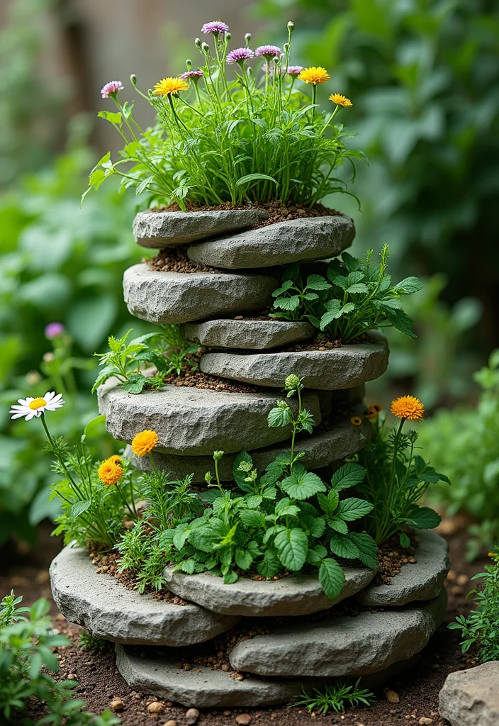 15 Backyard DIY Ideas for Affordable Creative Improvements 122 15 Backyard DIY Ideas for Affordable Creative Improvements - 12. Herb Spiral Garden