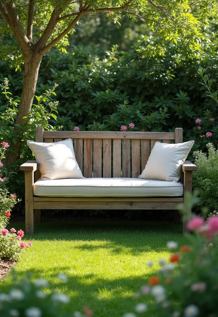 15 Backyard DIY Ideas for Affordable Creative Improvements 133 15 Backyard DIY Ideas for Affordable Creative Improvements - 13. DIY Garden Bench