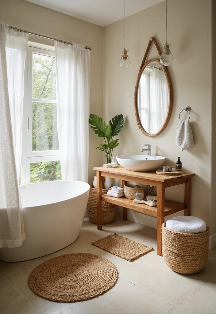 15 Cozy Bathroom Ideas for Warm Relaxing Comfortable Spaces - 10. Eco-Friendly Accessories