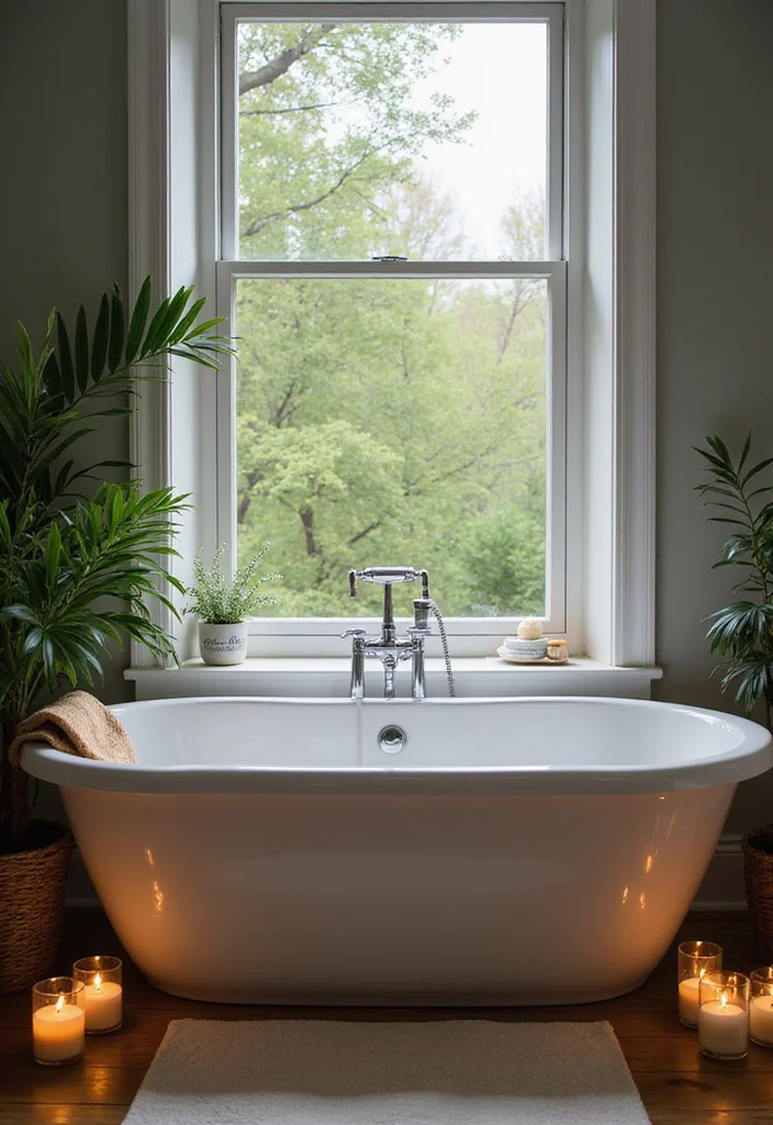 15 Cozy Bathroom Ideas for Warm Relaxing Comfortable Spaces - 6. Bathtubs with a View