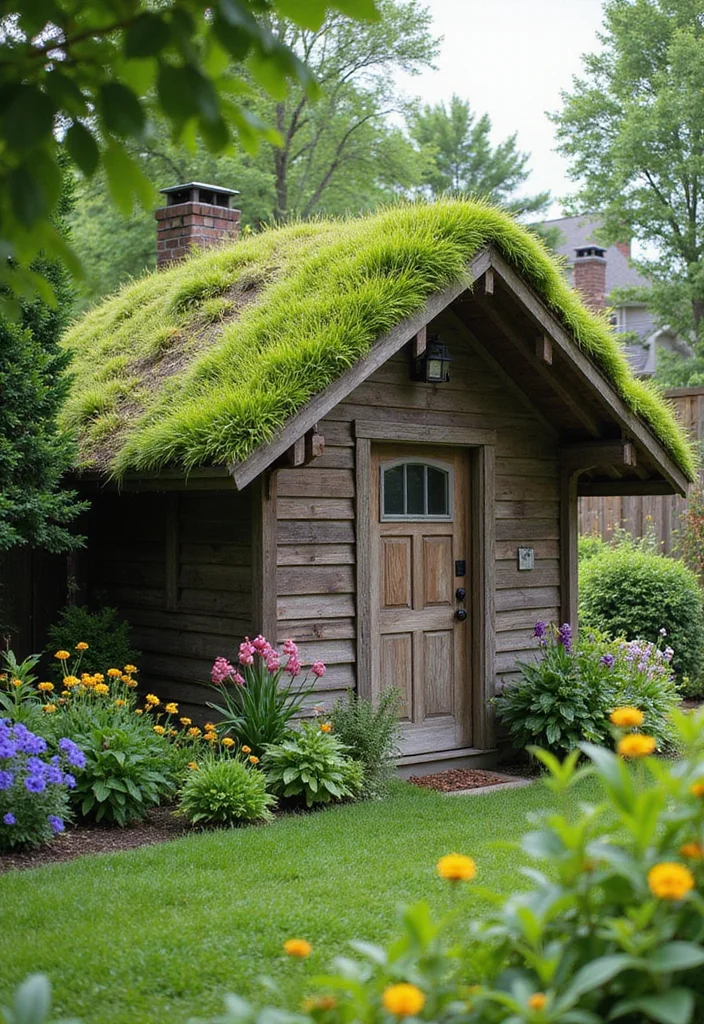 16 Backyard Remodel Ideas for Updated Functional Outdoor Living - 10. Green Roof Features