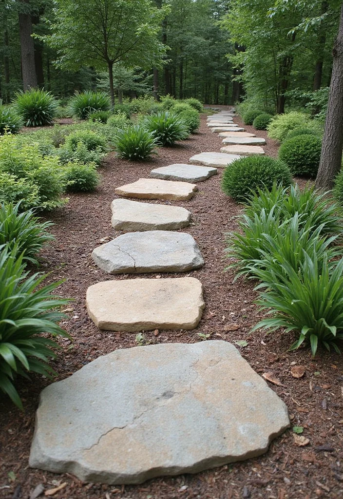 16 Backyard Remodel Ideas for Updated Functional Outdoor Living - 8. Natural Stone Pathways