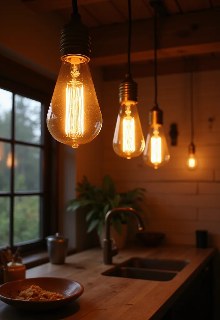 16 Beautiful Kitchen Ideas for Stylish Warm Everyday Appeal - 6. Opt for Warm Lighting