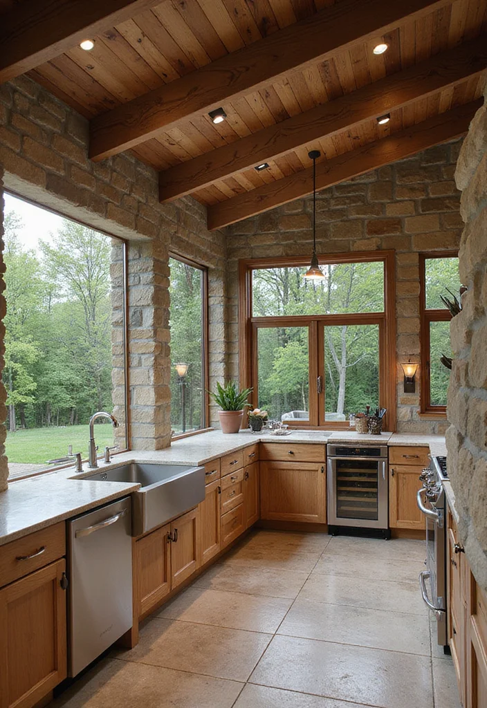 16 Luxury Kitchen Ideas for Elegant Functional Modern Living - 12. Outdoor-Style Kitchens