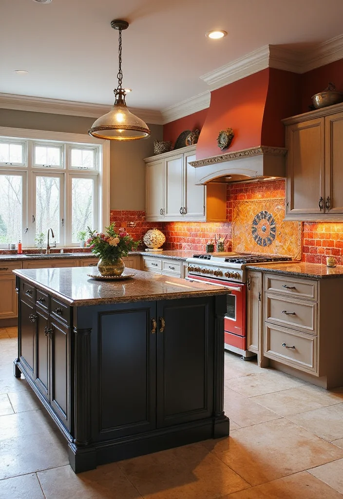 16 Luxury Kitchen Ideas for Elegant Functional Modern Living - 4. Bold Color Accents