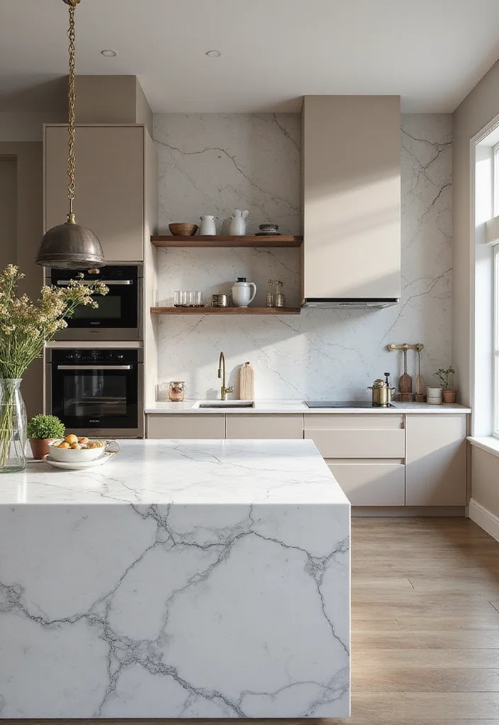 16 Luxury Kitchen Ideas for Elegant Functional Modern Living - 7. Luxurious Countertops