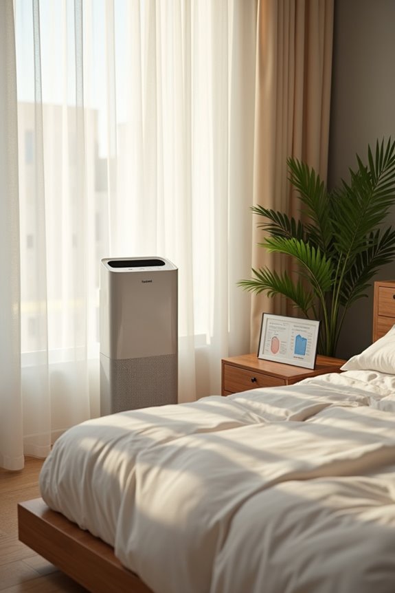 angle air across bed not face