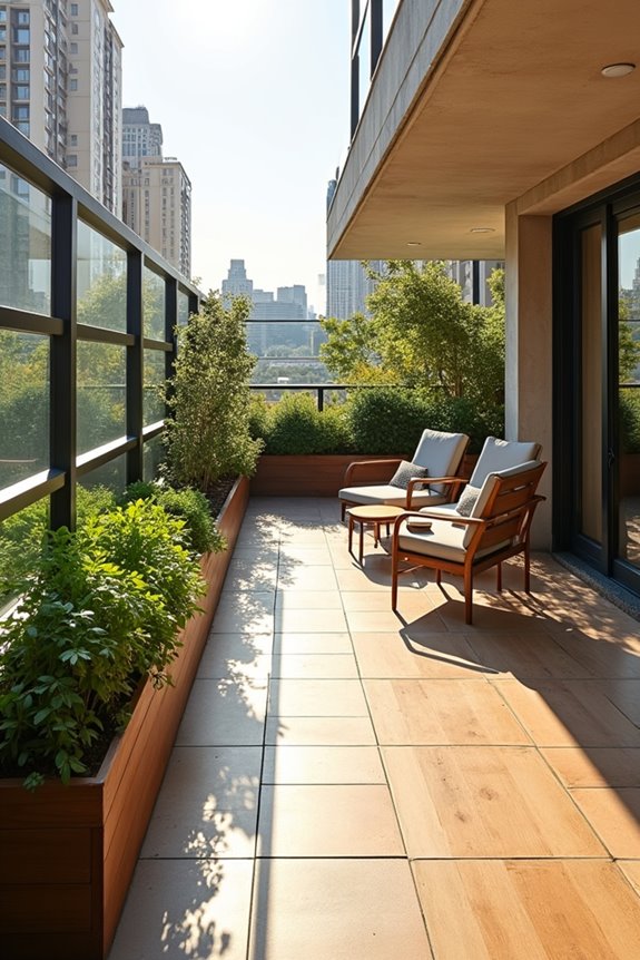 balconies are intimate terraces expansive