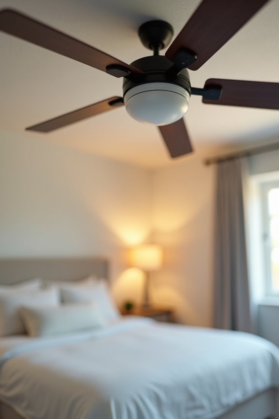 ceiling fan affects detector placement