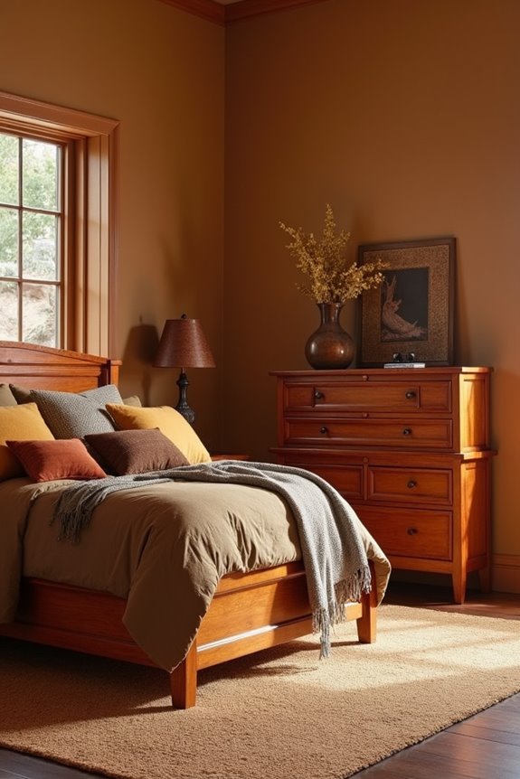 cherry wood with warm earthy harmony