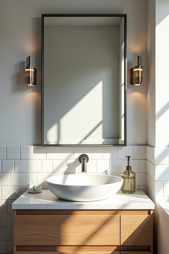 coordinate vanity style with finishes hardware and materials