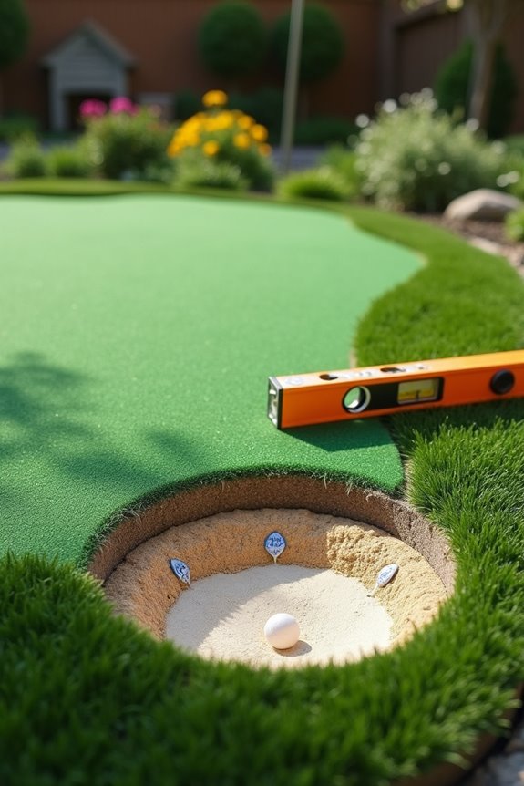 10 Steps to Do It Yourself and Build a Backyard Putting Green 5 flat level base verify thoroughly
