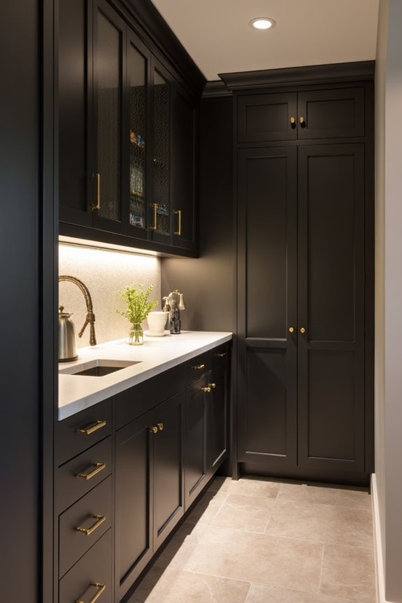 Why Are Homeowners Bringing Back the Scullery Kitchen? 9 hidden scullery storage lighting elegance