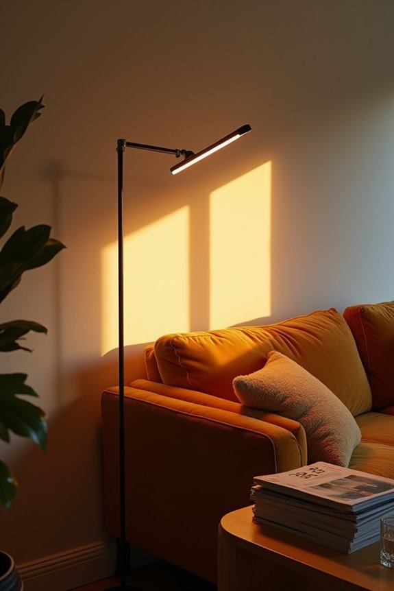 indirect ambient light behind seating