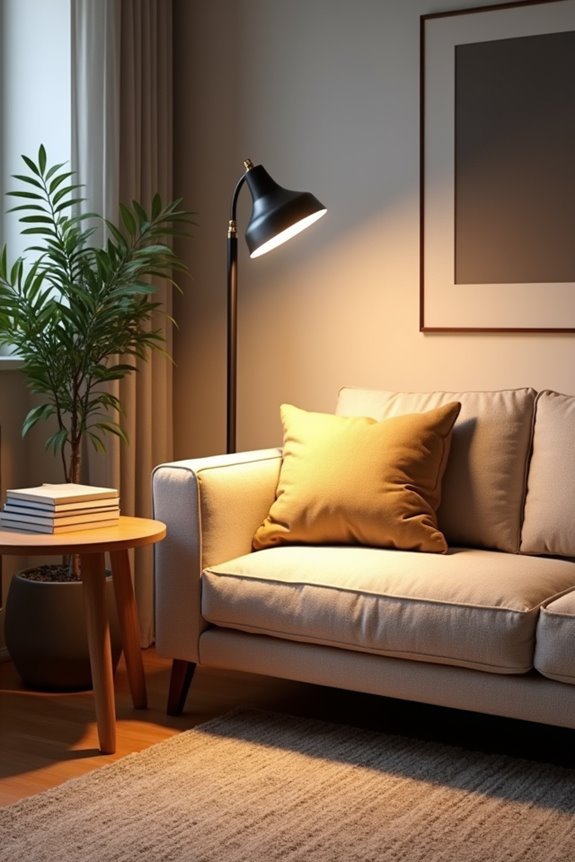 lamp height by room and shade type