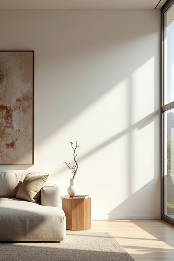 large scale art anchors wall visually