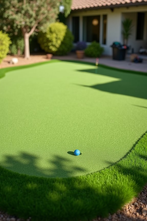 10 Steps to Do It Yourself and Build a Backyard Putting Green 6 lay turf align seams secure edges