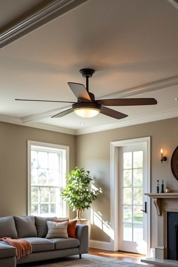 match fan size to room style
