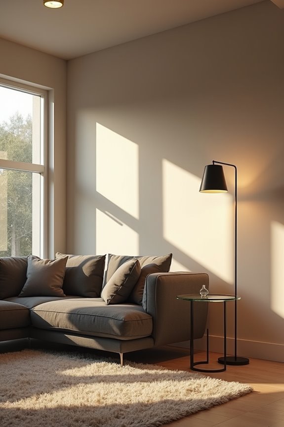 match lamps to room size