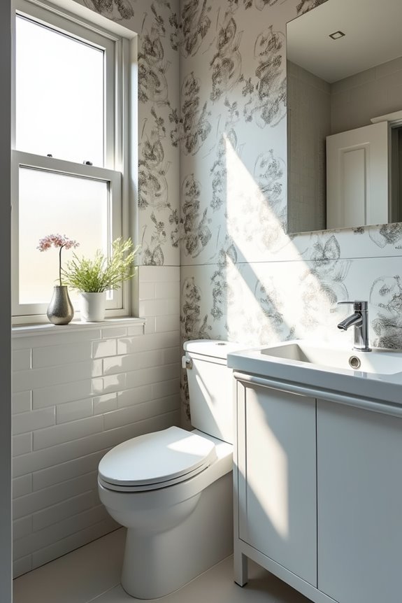 moisture resistant wallpaper for fixtures