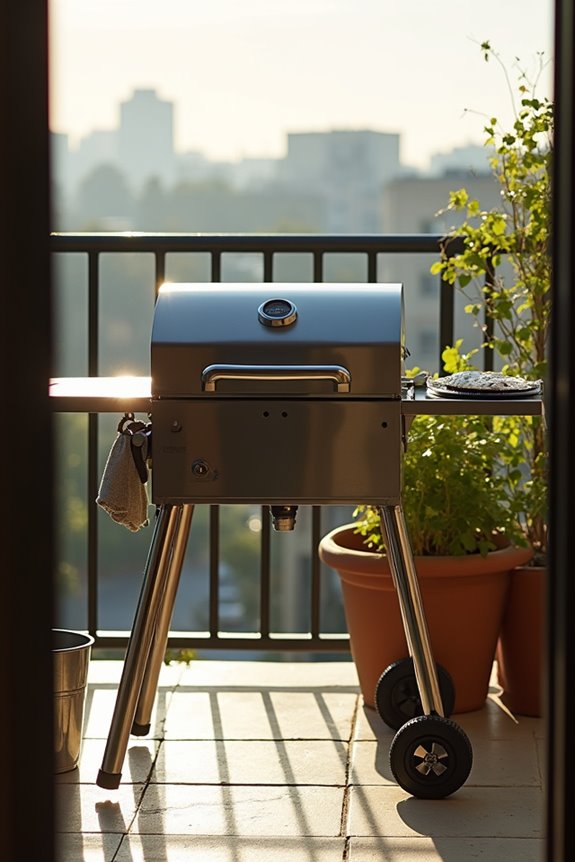 never leave grill unattended keep water ready