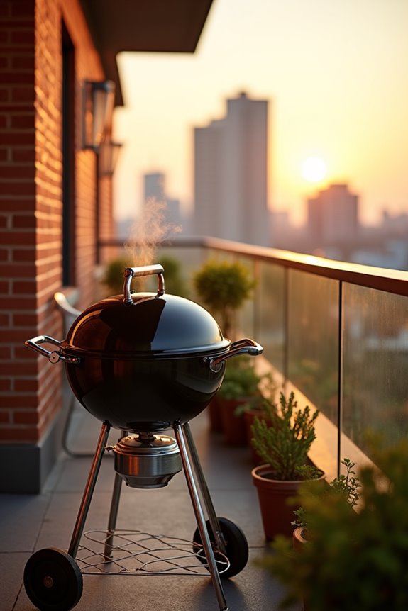 notify neighbors before balcony grilling