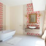 peel and stick bathroom wallpaper suitability