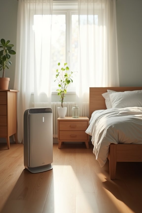 place purifier 3 5 ft from bed