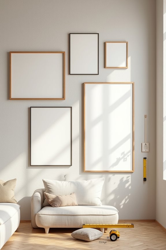 plan wall layout with templates