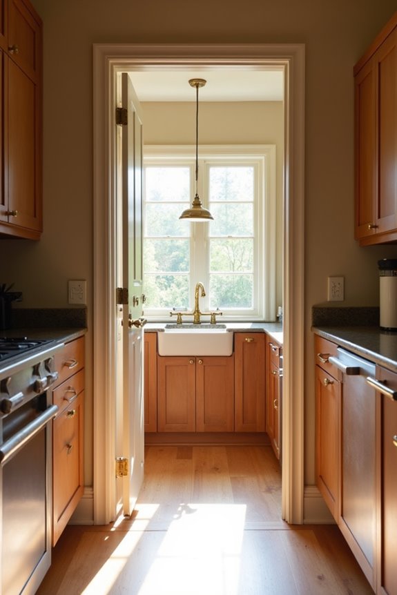 Why Are Homeowners Bringing Back the Scullery Kitchen? 10 pocket doors hidden panel cased openings