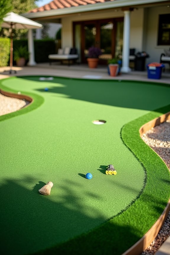 10 Steps to Do It Yourself and Build a Backyard Putting Green 9 putting green maintenance schedule tips