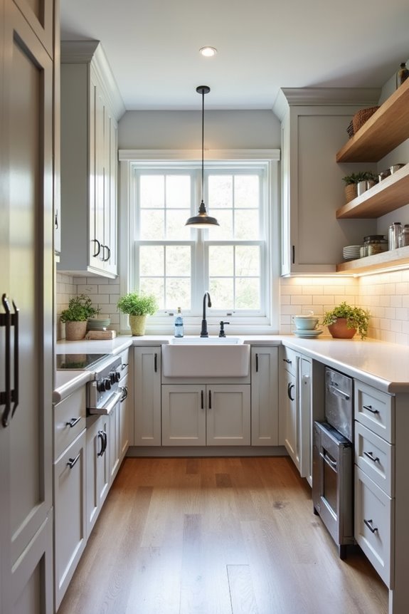 Why Are Homeowners Bringing Back the Scullery Kitchen? 7 secondary sink near dishwasher for streamlined cleanup