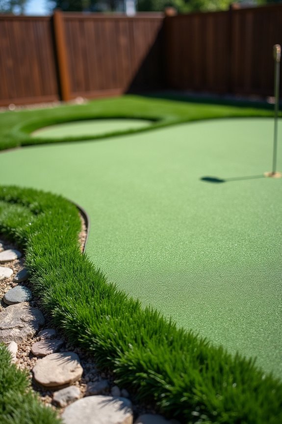 How Much Does a Backyard Putting Green Cost Before You Build 1 size turf and site drive costs