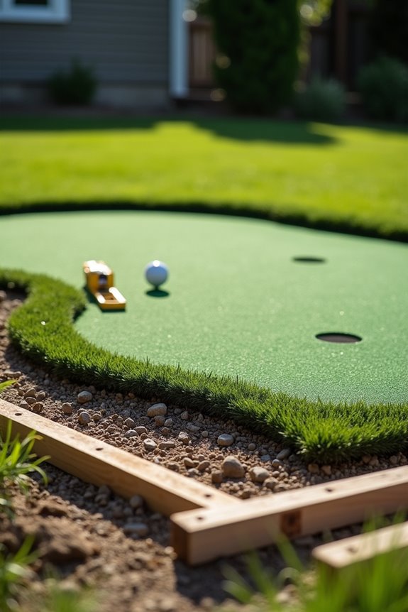 How Much Does a Backyard Putting Green Cost Before You Build 4 solid base for putting green drainage