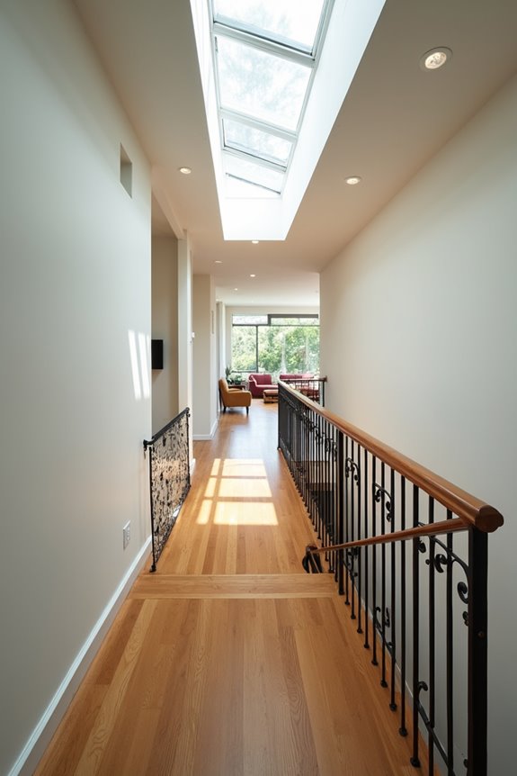 stair placement guides circulation