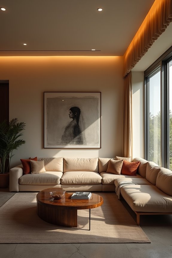 strategic lighting avoids glare