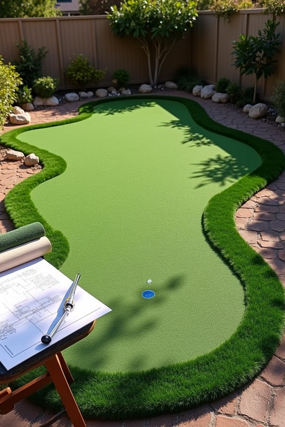 10 Steps to Do It Yourself and Build a Backyard Putting Green 2 synthetic vs natural grass upkeep and budget