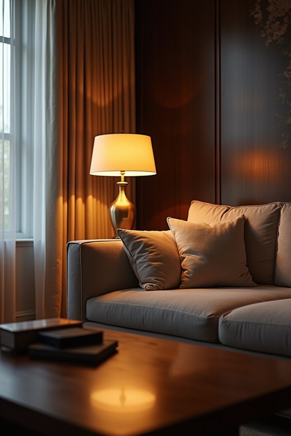 test lighting from seating positions