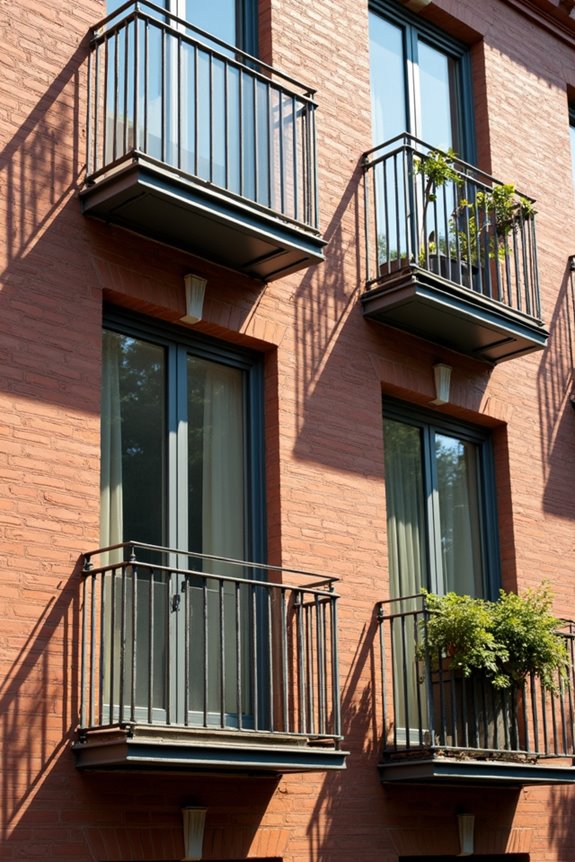 three juliet balcony styles steel glass curved