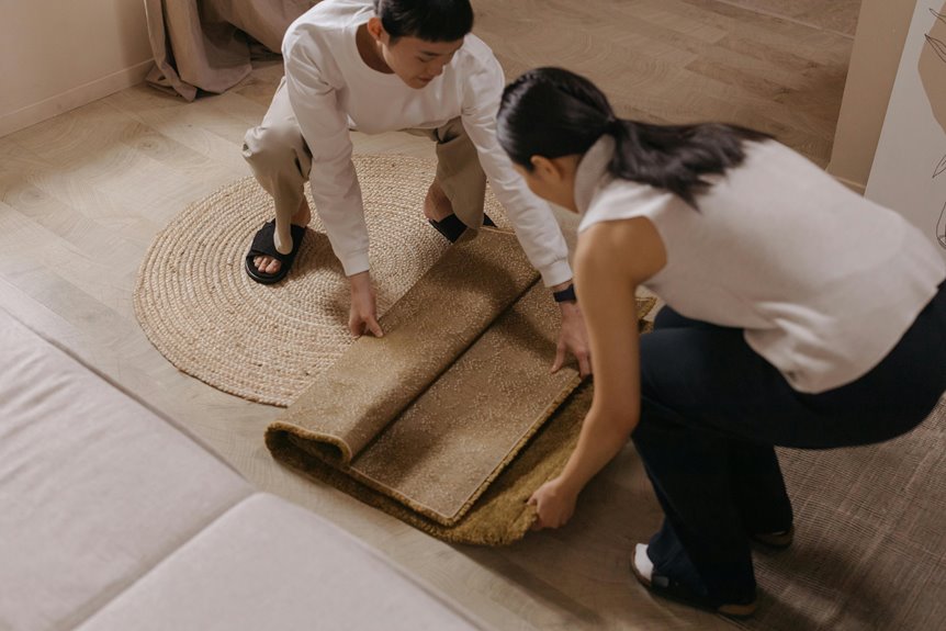 tips for selecting living room rug size