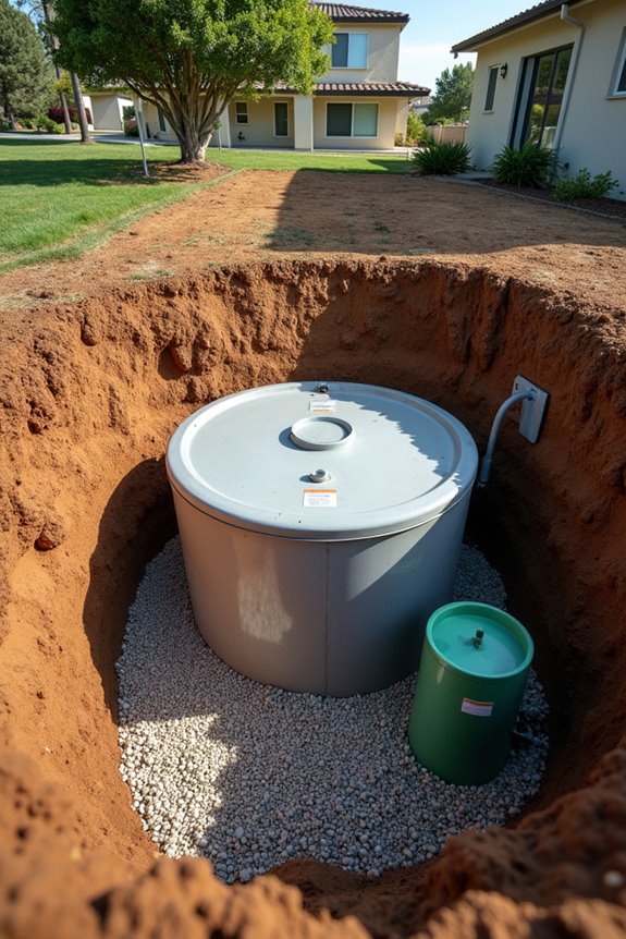 two thousand gallon septic benchmark